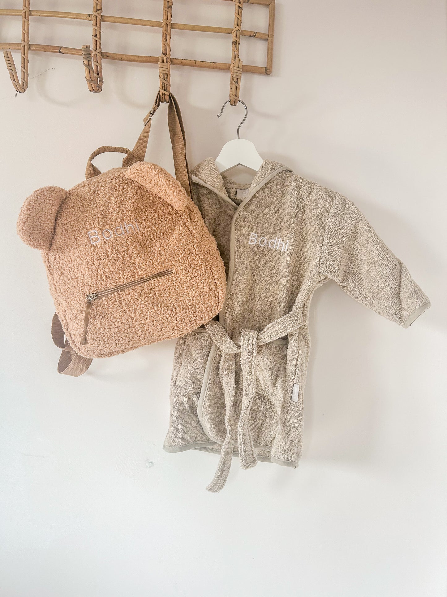 Badjas baby en kind (optioneel met naam)