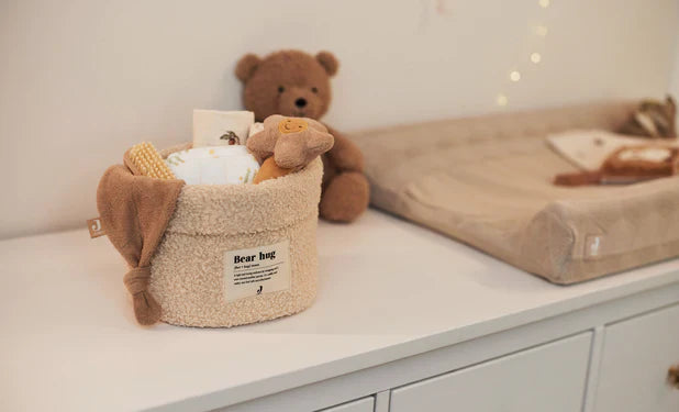 Commodemandje 14 x 18 cm Boucle beige