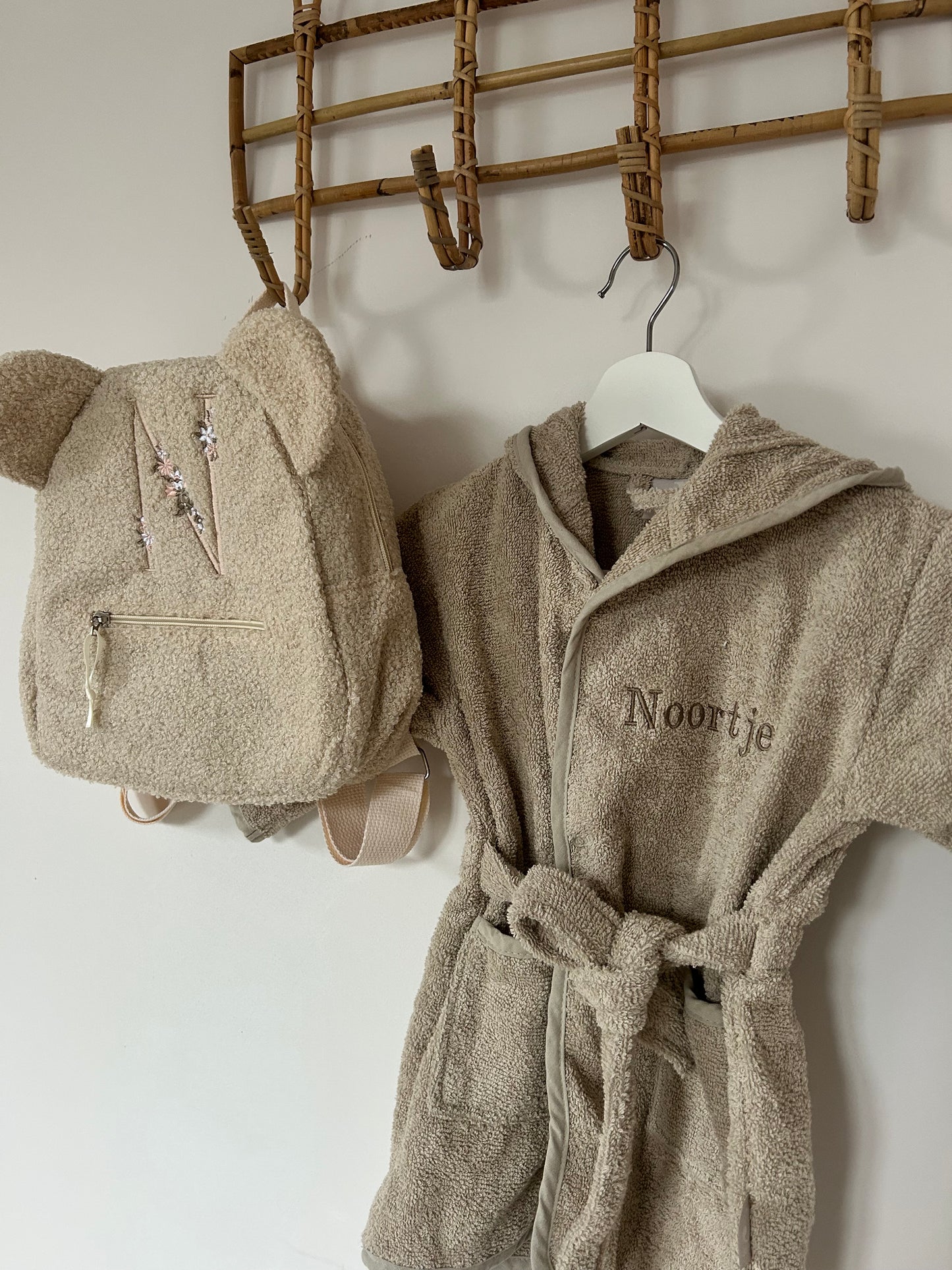 Badjas baby en kind (optioneel met naam)