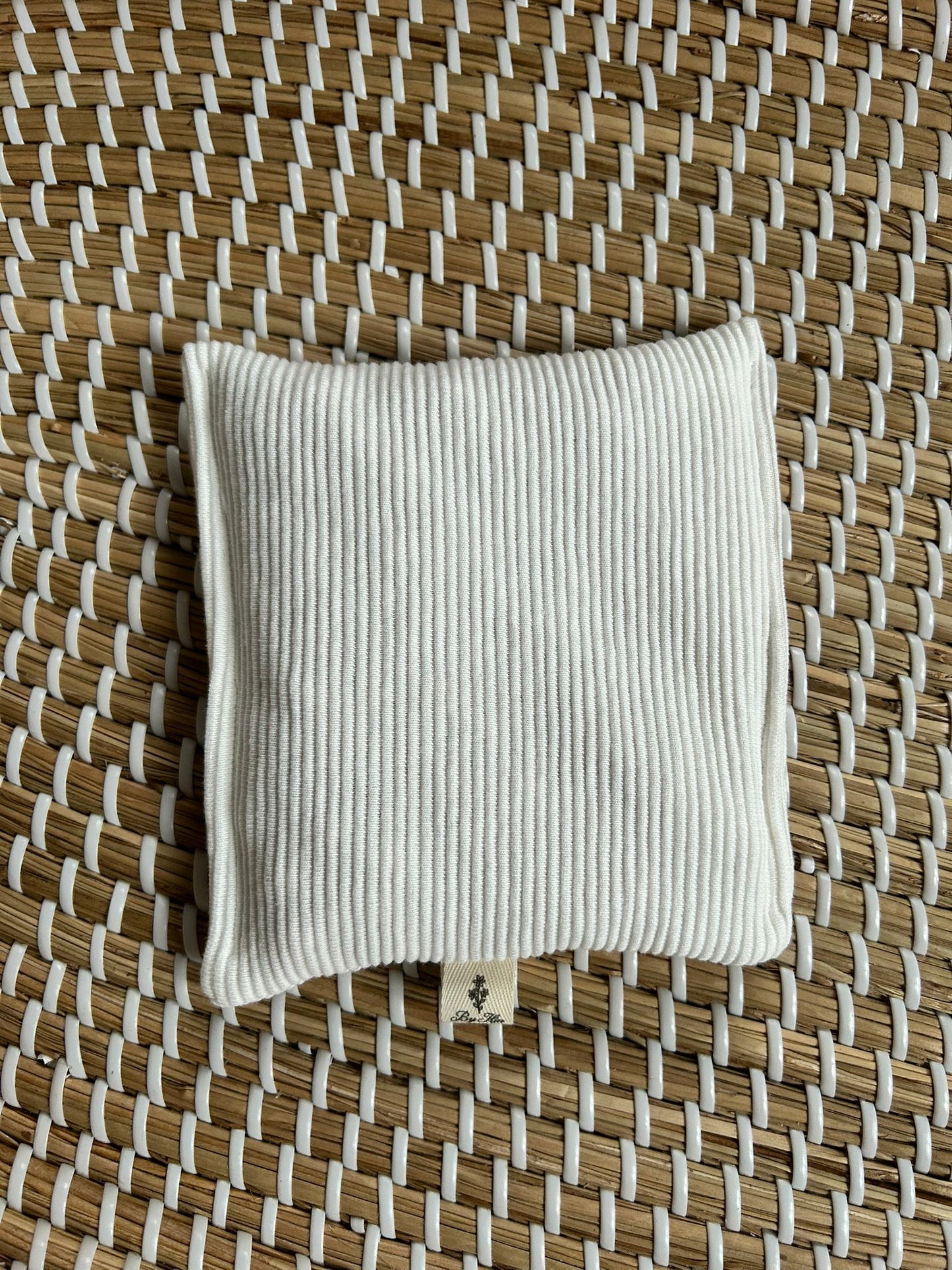 Sensorisch zakje fijne rib ecru kersenpitten