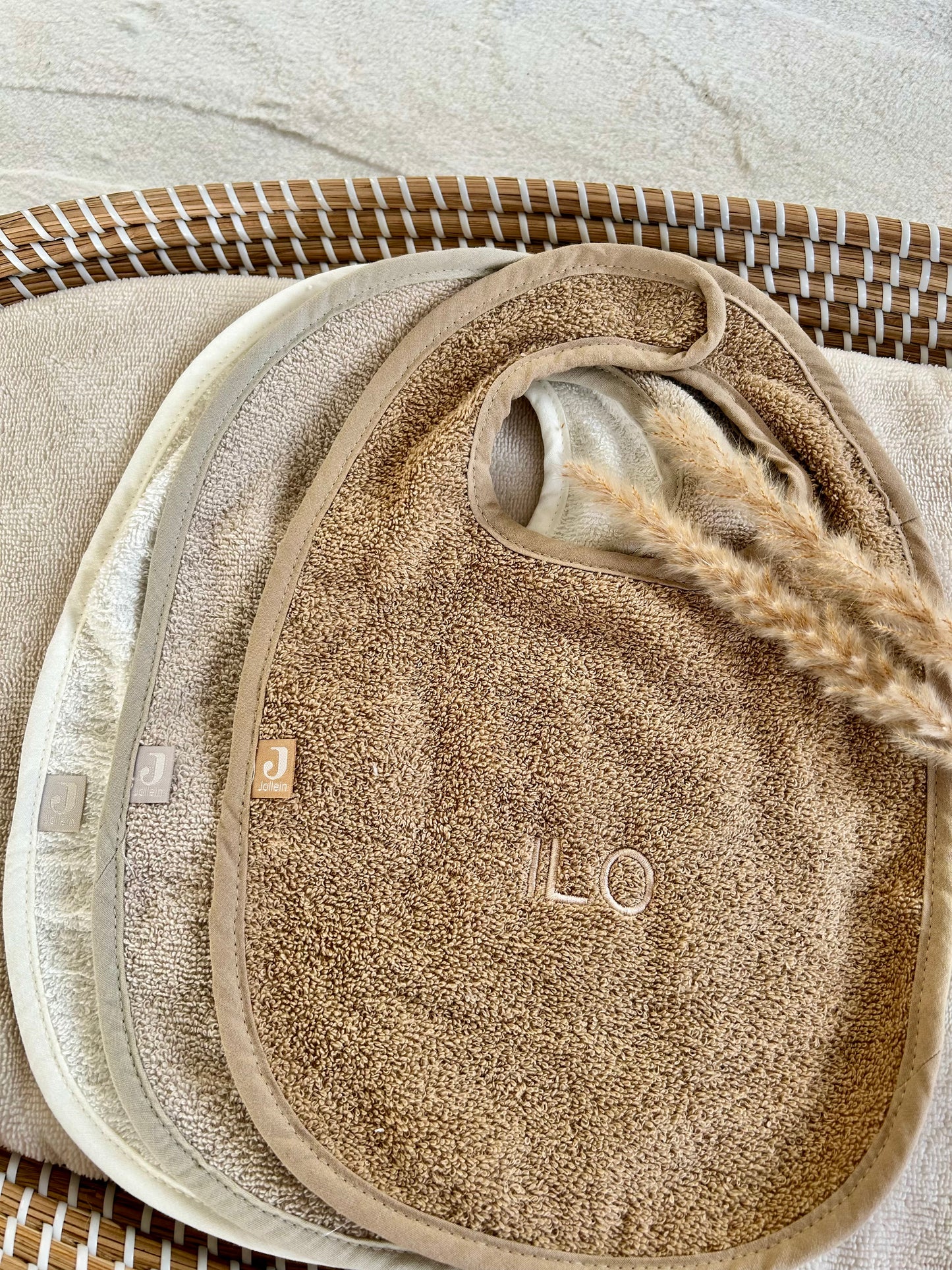 Slabber badstof Jollein (optioneel met naam)