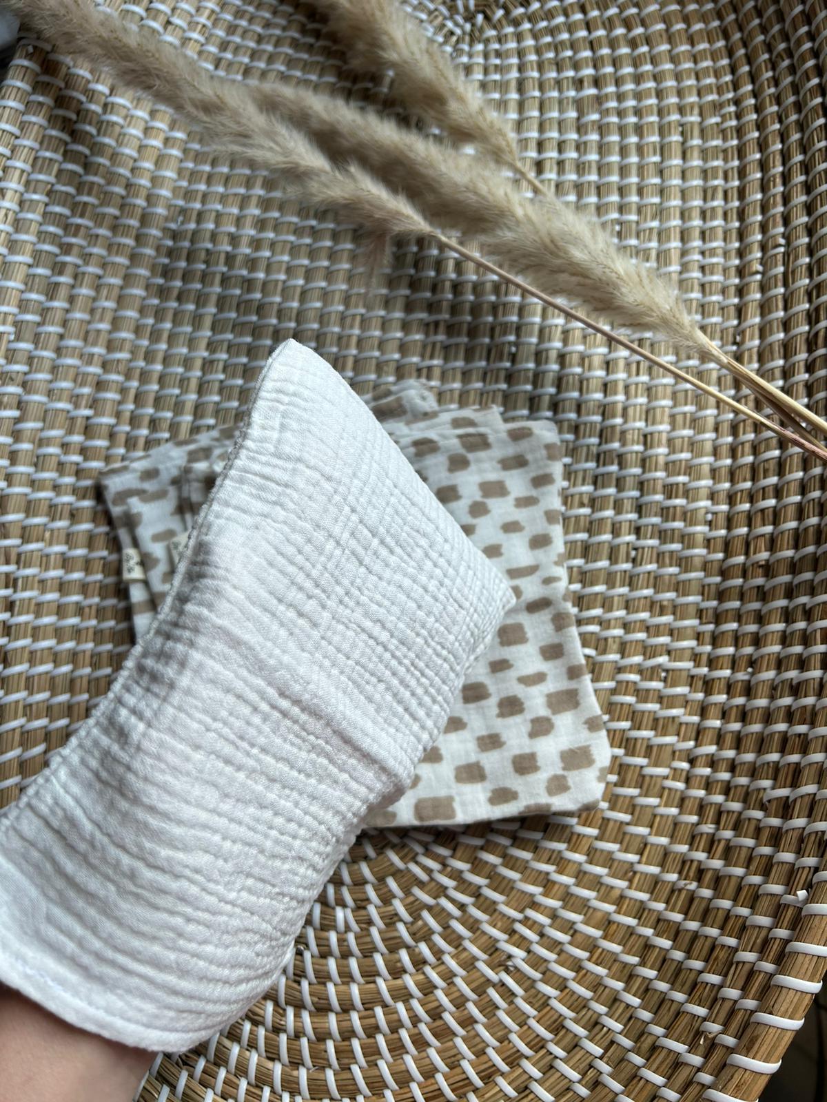 Handgemaakte Hydrofiele washandjes Wit