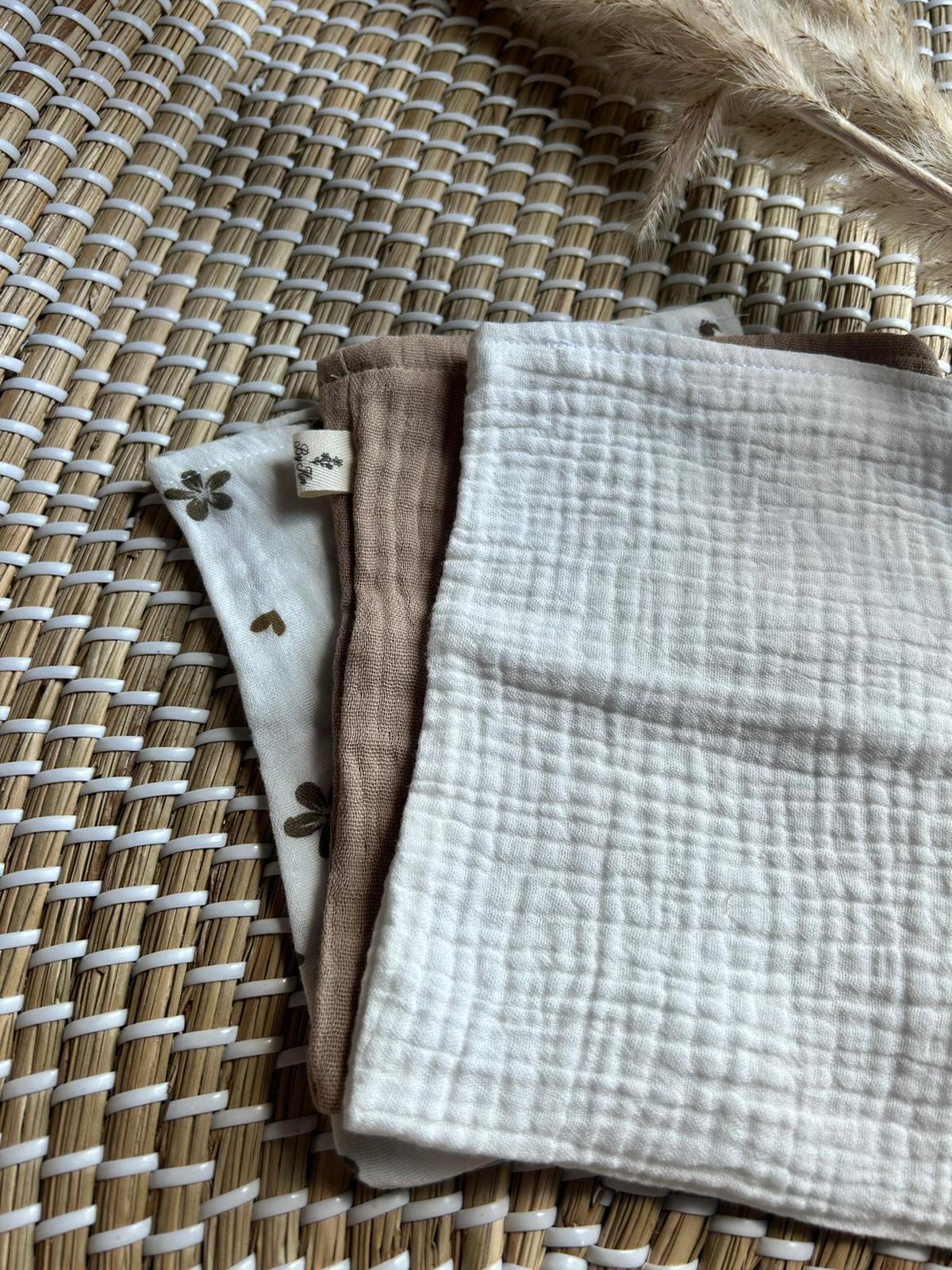 Handgemaakte Hydrofiele washandjes Wit