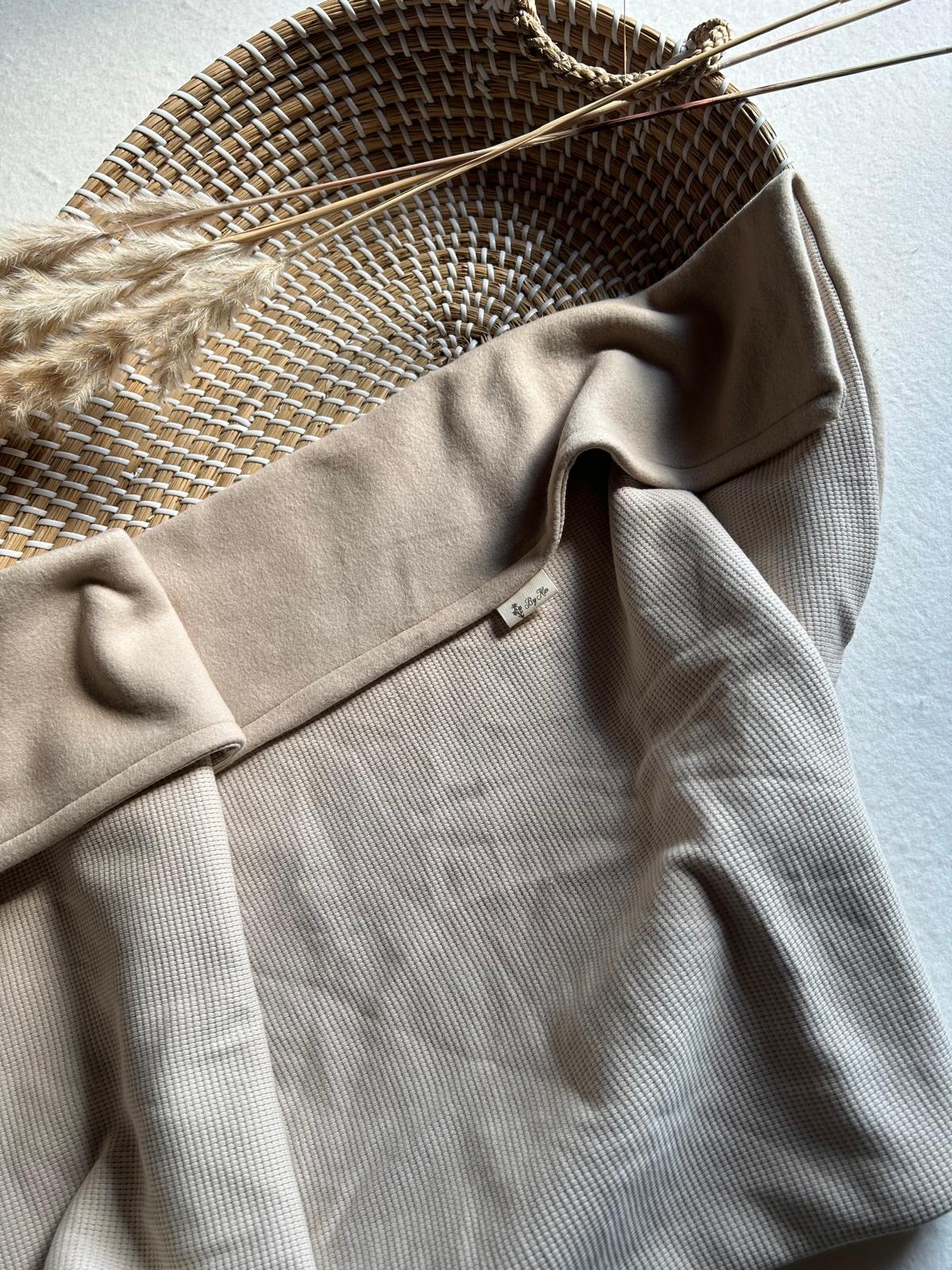 Wandelwagendeken beige