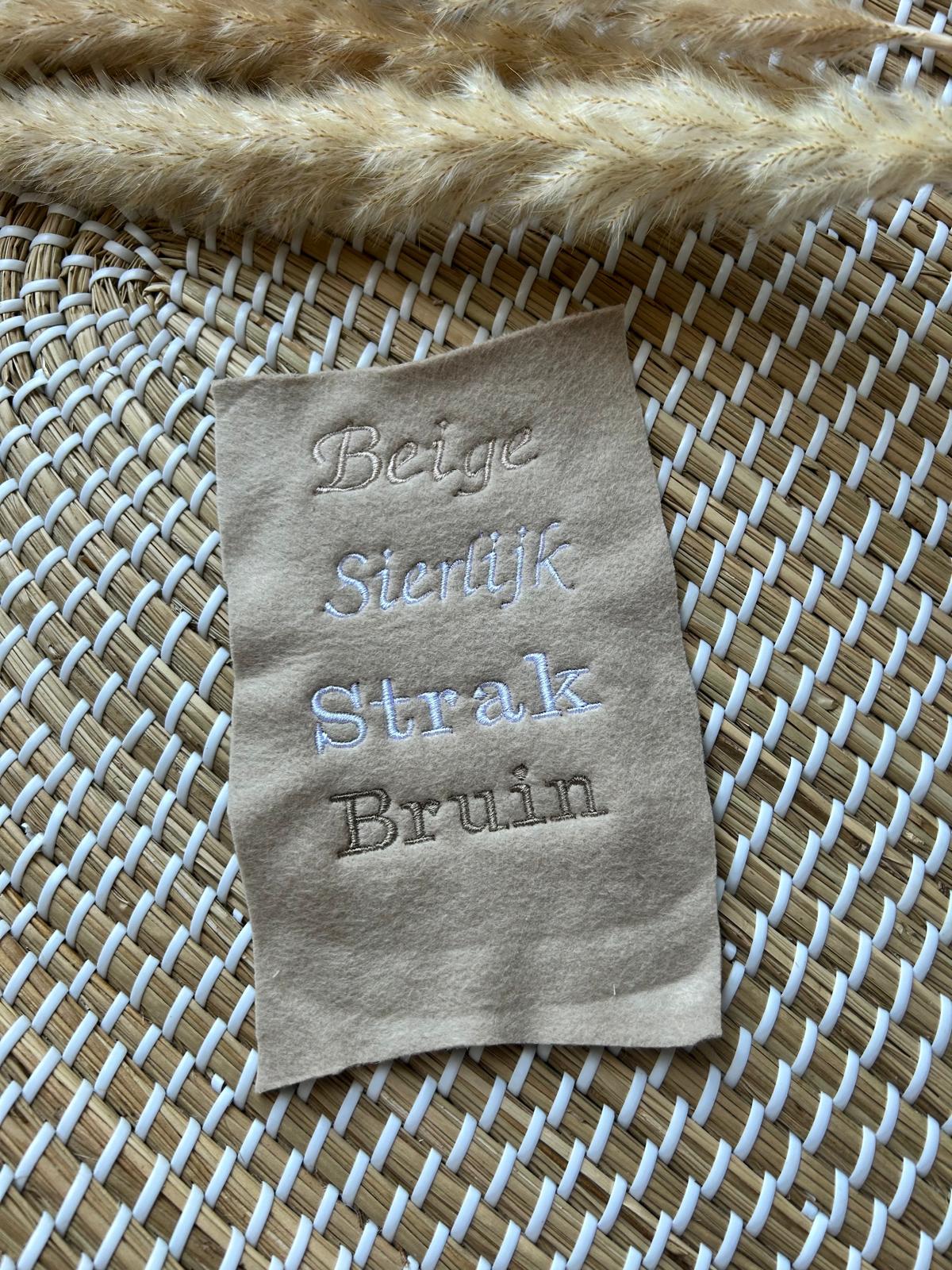 Hydrofiel ruffle beige 80 bij 70 cm