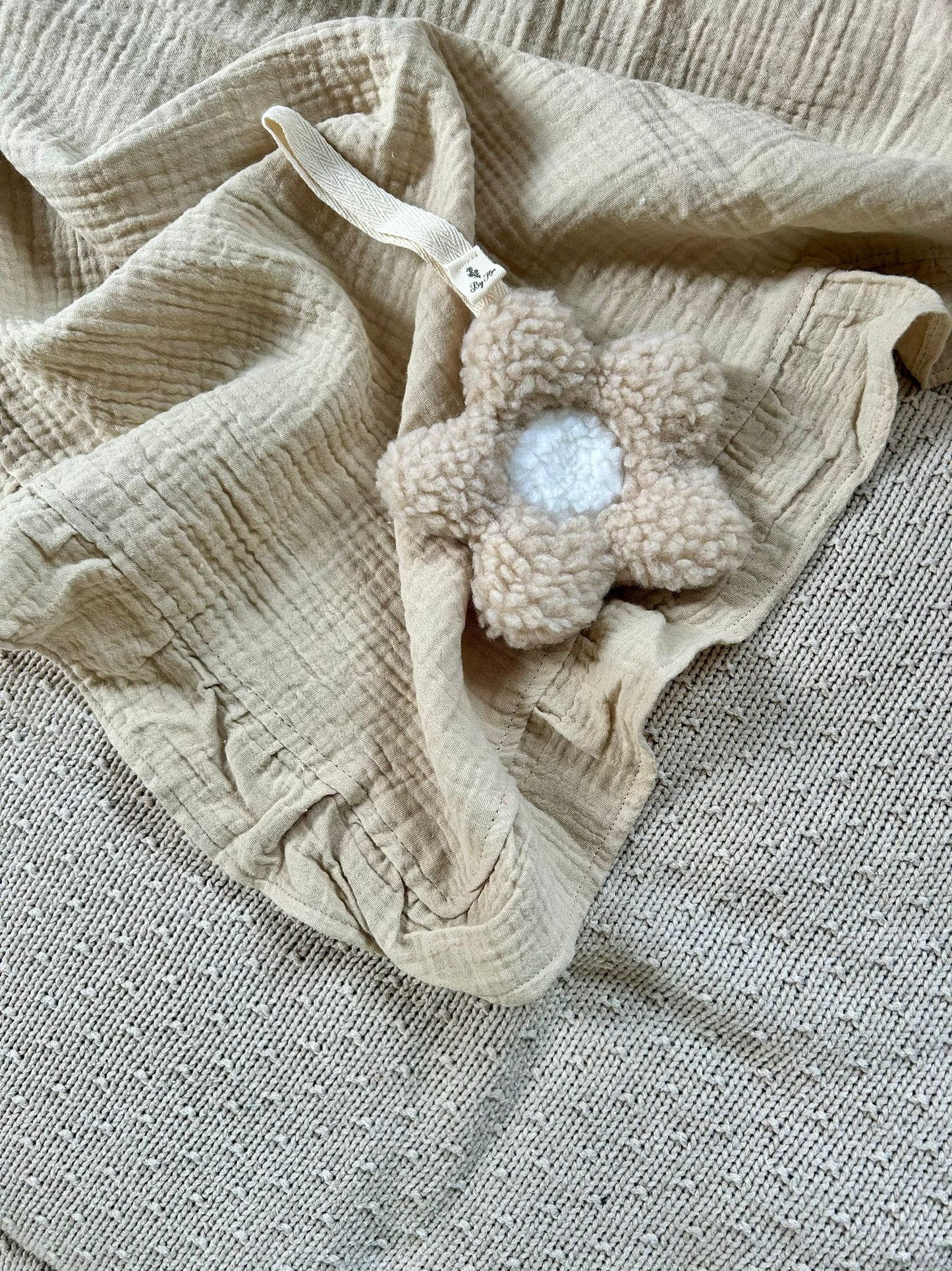 Hydrofiel ruffle beige 80 bij 70 cm