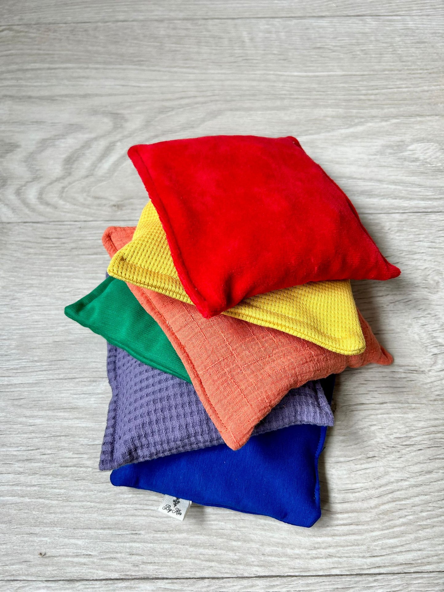 Stapelstenen pittenzakjes regenboogset