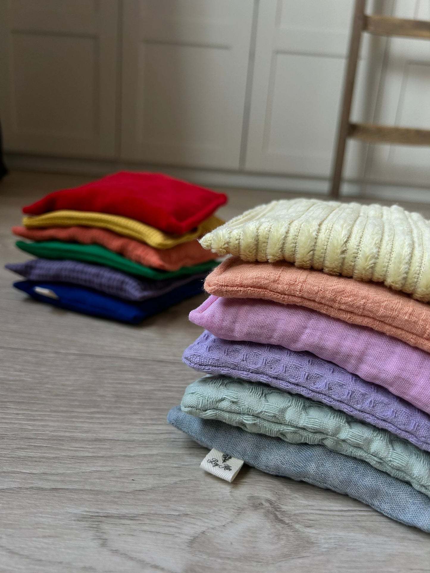 Stapelsteen pittenzakjes pastel