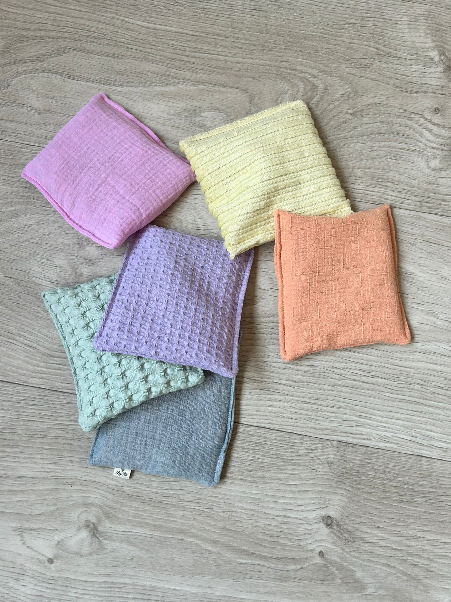 Stapelsteen pittenzakjes pastel